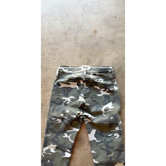 Étienne Marcel Structured Camo Cargo Slim Fit Jeans — Red Zipper Detail Sz. 24 - Picture 5 of 11